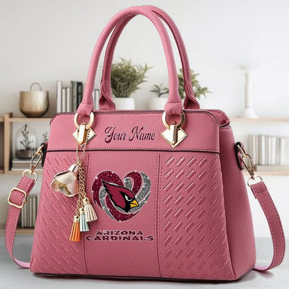 LIMITED EDITION - NEW CUSTOMIZED NFL20 ARC ARIZONA CARDINALS ZIP HANDBAG MULTICOLOR