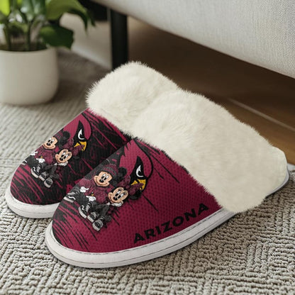 [SPECIAL OFFER] NEW CUSTOMIZED NFL20 ARC ARIZONA CARDINALS COTTON SLIPPERS