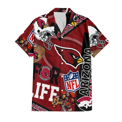 LIMITED EDITION - NEW CUSTOMIZED NFL20 ARC ARIZONA CARDINALS UNISEX HAWAIIAN SHIRT & SHORTS SET