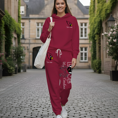 LIMITED EDITION - NEW CUSTOMIZED NFL20 ARC ARIZONA CARDINALS HOODIE & LONGPANTS