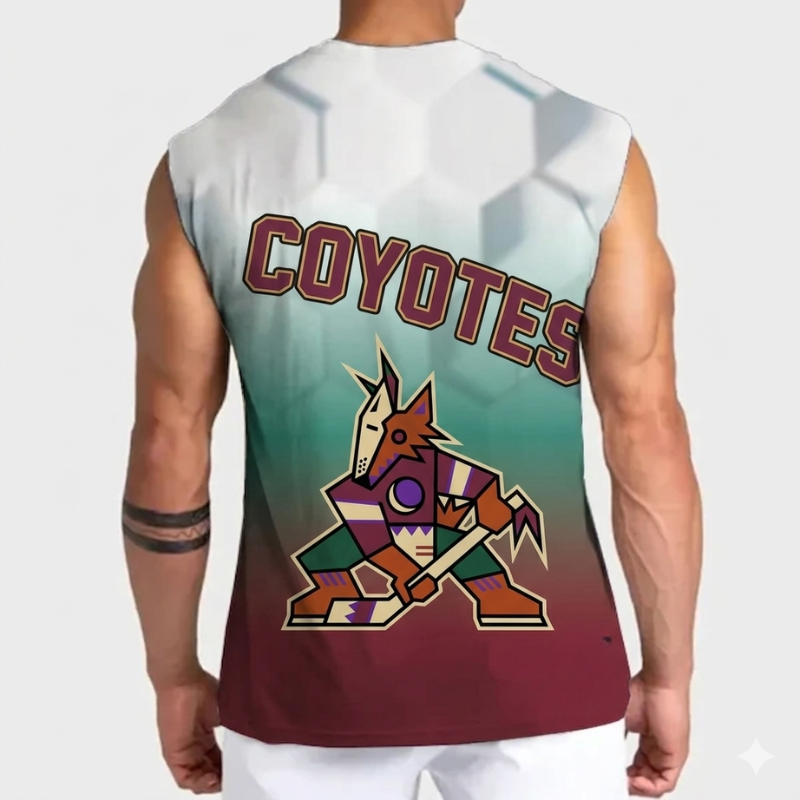LIMITED EDITION - NEW CUSTOMIZED NHL30 AZC ARIZONA COYOTES TANK TOP & GYM SHIRT