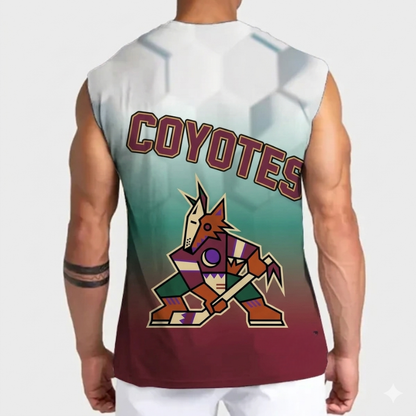LIMITED EDITION - NEW CUSTOMIZED NHL30 AZC ARIZONA COYOTES TANK TOP & GYM SHIRT
