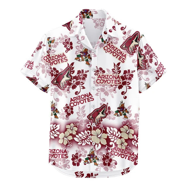 LIMITED EDITION - NEW CUSTOMIZED NHL30 AZC ARIZONA COYOTES UNISEX HAWAIIAN SHIRT & SHORTS SET