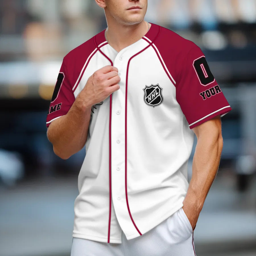 LIMITED EDITION - NEW CUSTOMIZED NHL30 AZC ARIZONA COYOTES BASEBALL JERSEY