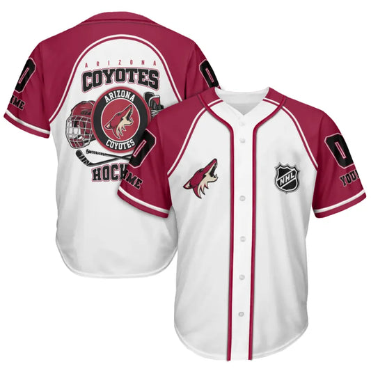 LIMITED EDITION - NEW CUSTOMIZED NHL30 AZC ARIZONA COYOTES BASEBALL JERSEY