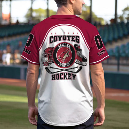LIMITED EDITION - NEW CUSTOMIZED NHL30 AZC ARIZONA COYOTES BASEBALL JERSEY