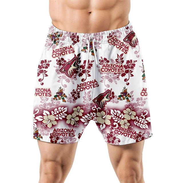 LIMITED EDITION - NEW CUSTOMIZED NHL30 AZC ARIZONA COYOTES UNISEX HAWAIIAN SHIRT & SHORTS SET