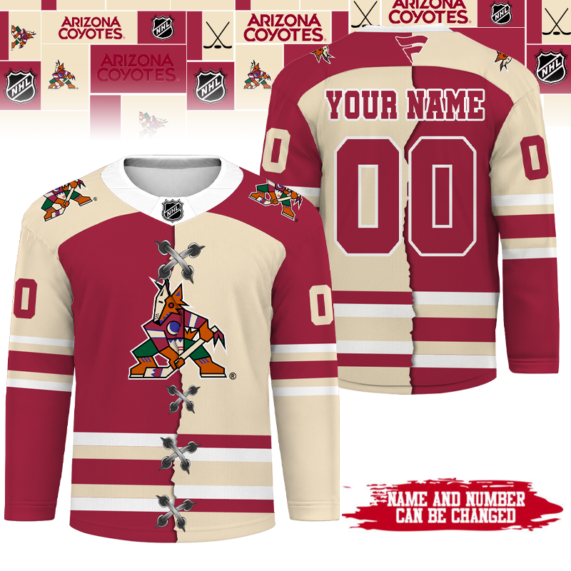 [SUPER SALE] NEW CUSTOMIZED NHL30 AZC ARIZONA COYOTES UNISEX HOCKEY JERSEY