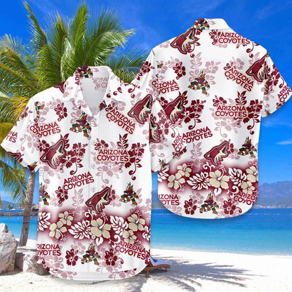 LIMITED EDITION - NEW CUSTOMIZED NHL30 AZC ARIZONA COYOTES UNISEX HAWAIIAN SHIRT & SHORTS SET