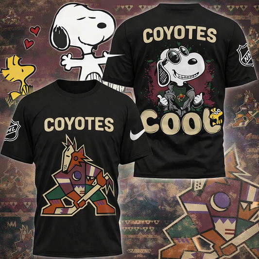 LIMITED EDITION - NEW CUSTOMIZED AZC NHL30 ARIZONA COYOTES X SNOOPY T-SHIRT, SWEATSHIRT, HOODIE & ZIP HOODIE
