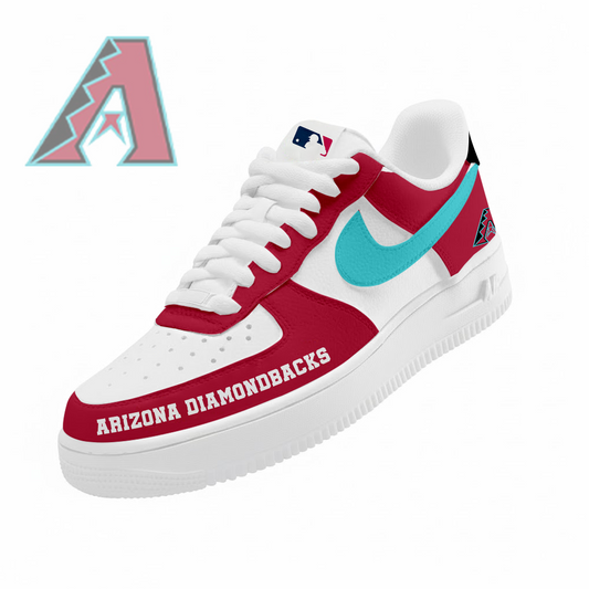 LIMITED EDITION - NEW CUSTOMIZED MLB07 ADS ARIZONA DIAMONDBACKS AF1 SNEAKERS