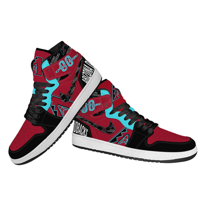 LIMITED EDITION - NEW CUSTOMIZED MLB07 AZ DIAMONDBACKS AIR JORDAN SNEAKERS