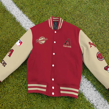 LIMITED EDITION - NEW PREMIUM MLB07 ADS ARIZONA DIAMONDBACKS SATIN VARSITY JACKET