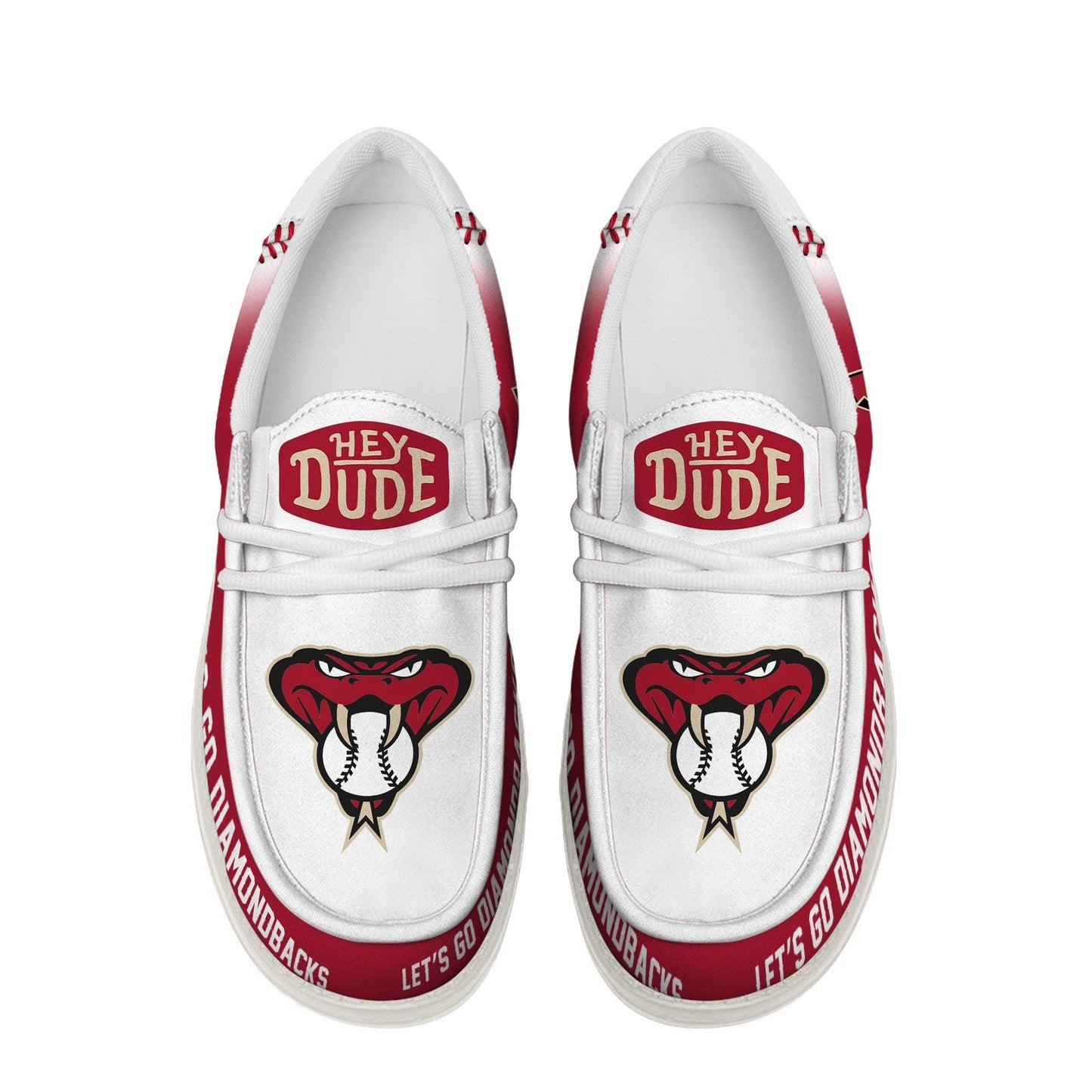 LIMITED EDITION - NEW CUSTOMIZED MLB07 ADS ARIZONA DIAMONDBACKS LOAFER SHOES