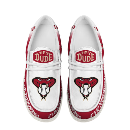 LIMITED EDITION - NEW CUSTOMIZED MLB07 ADS ARIZONA DIAMONDBACKS LOAFER SHOES