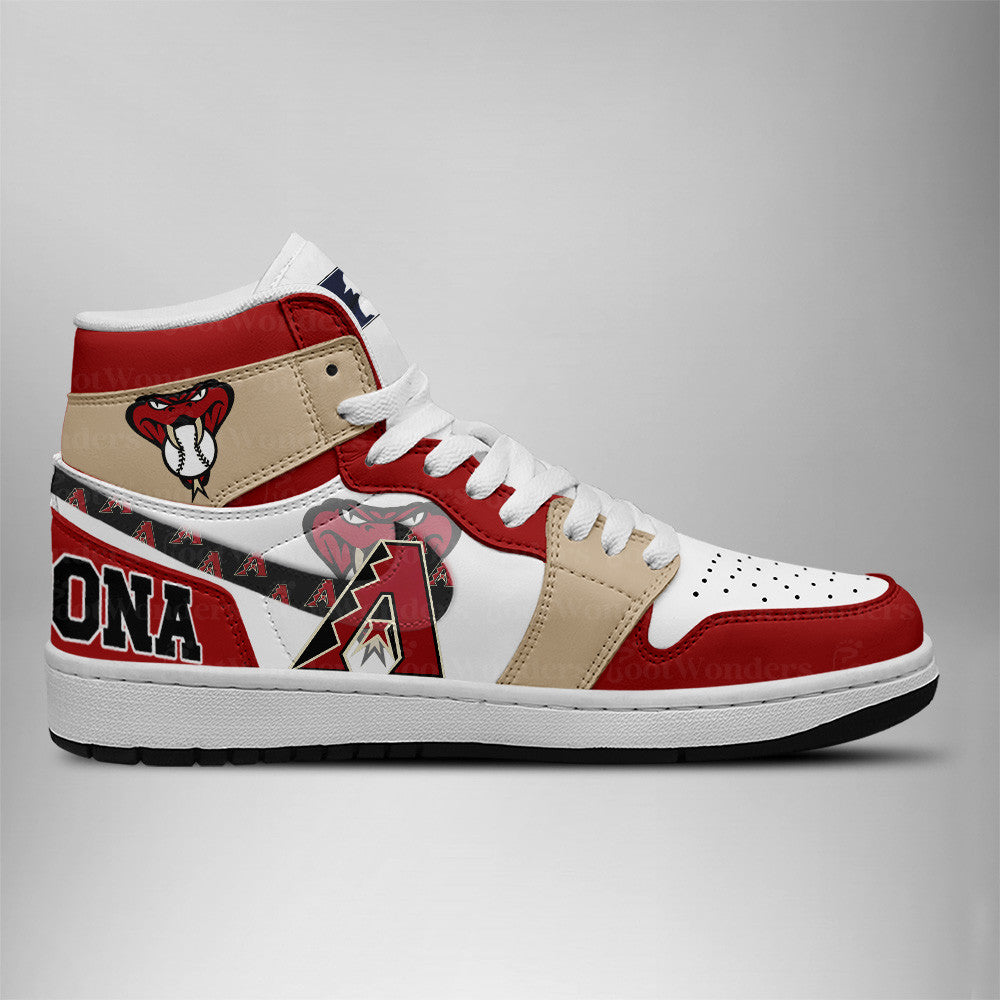 LIMITED EDITION - NEW CUSTOMIZED MLB07 ADS ARIZONA DIAMONDBACKS AIR JORDAN SNEAKERS