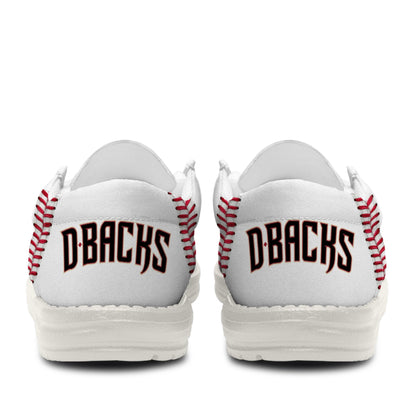 LIMITED EDITION - NEW CUSTOMIZED MLB07 ADS ARIZONA DIAMONDBACKS LOAFER SHOES