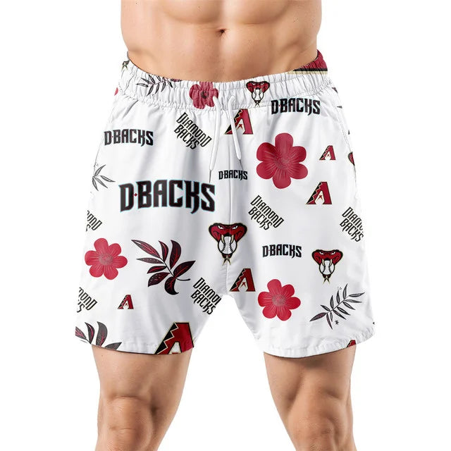 LIMITED EDITION - NEW CUSTOMIZED MLB07 ADS ARIZONA DIAMONDBACKS UNISEX HAWAIIAN SHIRT & SHORTS SET