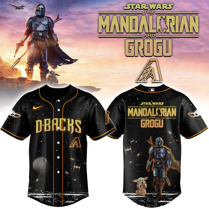 LIMITED EDITION - NEW CUSTOMIZED MLB07 AZ DIAMONDBACKS x STAR WARS BASEBALL JERSEY & CAP