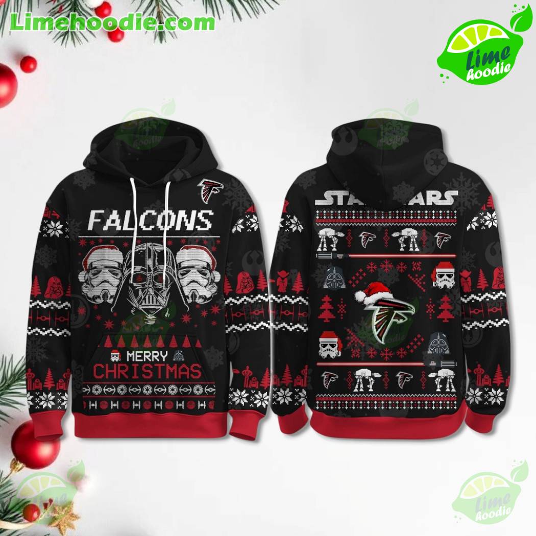 LIMITED EDITION - NEW CUSTOMIZED NFL18 ATF ATLANTA FALCONS MERRY CHRISTMAS HOODIE, ZIP HOODIE, SWEATSHIRT