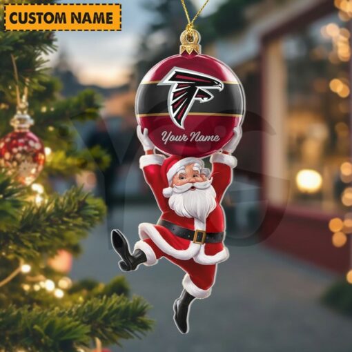 LIMITED EDITION - NEW CUSTOMIZED NFL18 ATF ATLANTA FALCONS CHRISTMAS ACRYLIC ORNAMENT
