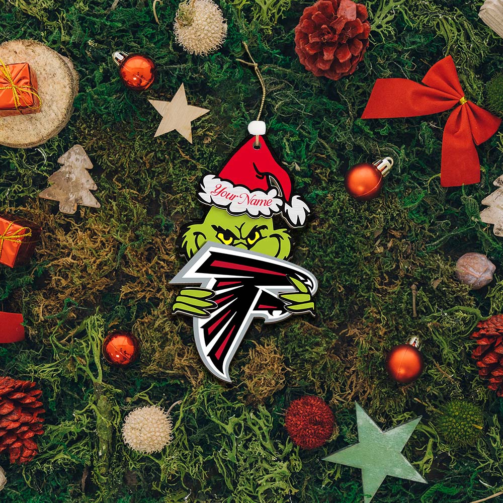 LIMITED EDITION - NEW CUSTOMIZED NFL18 ATF ATLANTA FALCONS ACRYLIC ORNAMENT