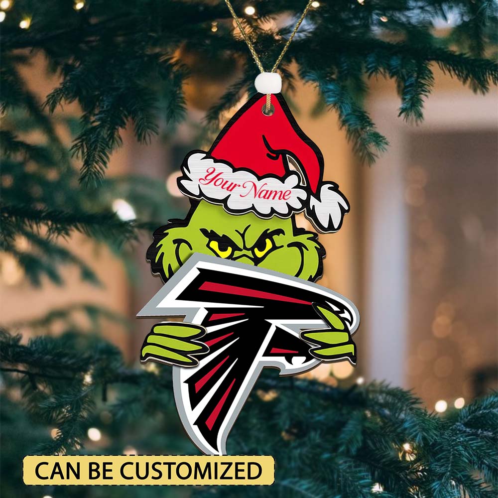 LIMITED EDITION - NEW CUSTOMIZED NFL18 ATF ATLANTA FALCONS ACRYLIC ORNAMENT