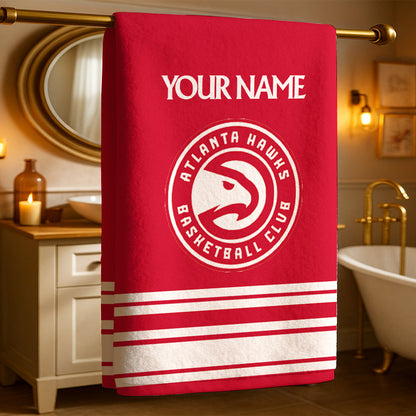 The Hawks NBA Personalized Beach & Bath Towel