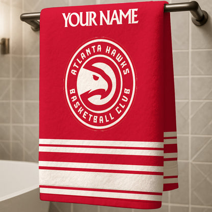 The Hawks NBA Personalized Beach & Bath Towel