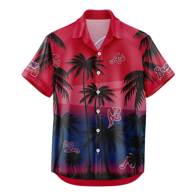 LIMITED EDITION - NEW CUSTOMIZED MLB09 ABS ATLANTA BRAVES UNISEX HAWAIIAN SHIRT & SHORTS SET