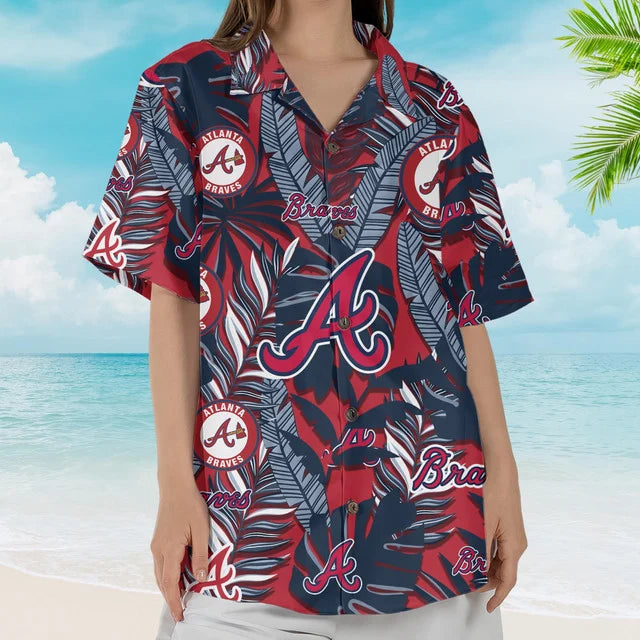 LIMITED EDITION - NEW CUSTOMIZED MLB09 ABS ATLANTA BRAVES UNISEX HAWAIIAN SHIRT