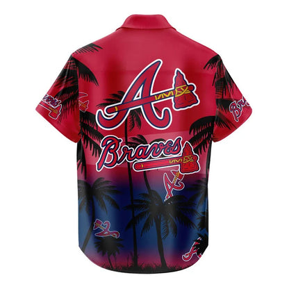 LIMITED EDITION - NEW CUSTOMIZED MLB09 ABS ATLANTA BRAVES UNISEX HAWAIIAN SHIRT & SHORTS SET