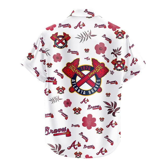 LIMITED EDITION - NEW CUSTOMIZED MLB09 ABS ATLANTA BRAVES UNISEX HAWAIIAN SHIRT & SHORTS SET