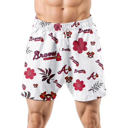 LIMITED EDITION - NEW CUSTOMIZED MLB09 ABS ATLANTA BRAVES UNISEX HAWAIIAN SHIRT & SHORTS SET