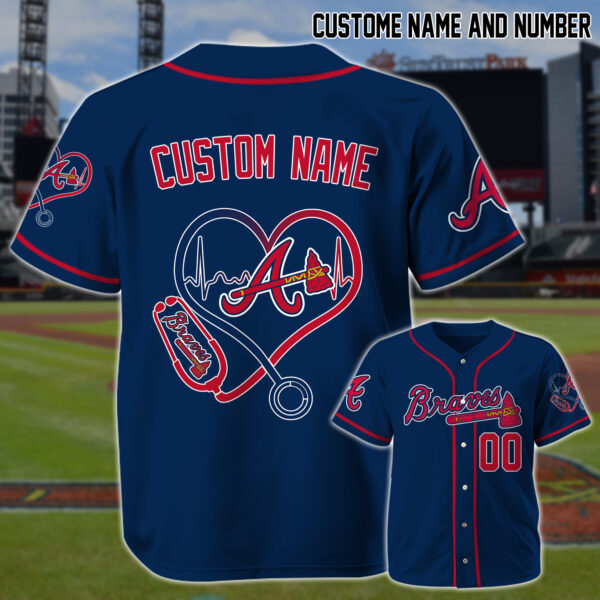 LIMITED EDITION - NEW CUSTOMIZED MLB09 AT BRAVES BASEBALL JERSEY