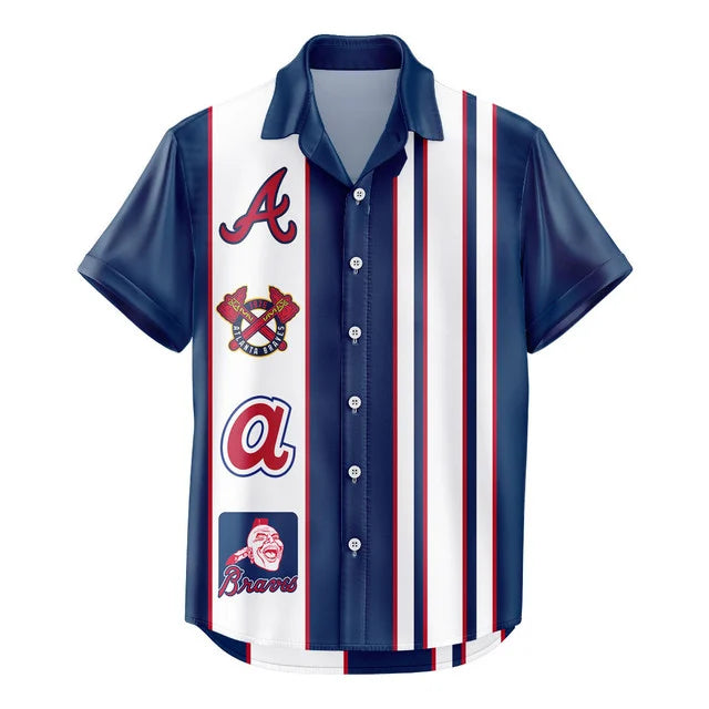 LIMITED EDITION - NEW CUSTOMIZED MLB09 ABS ATLANTA BRAVES UNISEX HAWAIIAN SHIRT