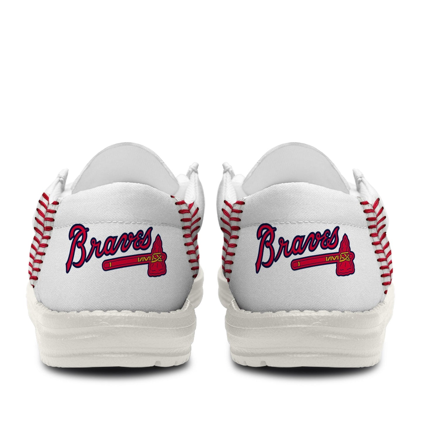 LIMITED EDITION - NEW CUSTOMIZED MLB09 ABS ATLANTA BRAVES LOAFER SHOES