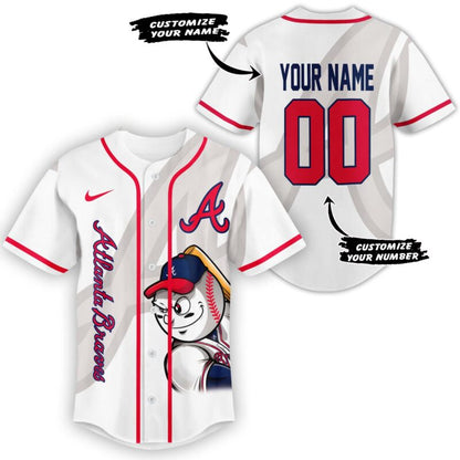 LIMITED EDITION - NEW CUSTOMIZED MLB09 ABS ATLANTA BRAVES BASEBALL JERSEY