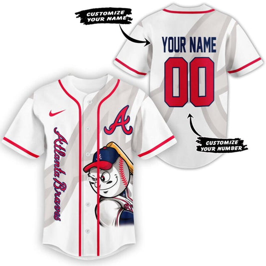 LIMITED EDITION - NEW CUSTOMIZED MLB09 ABS ATLANTA BRAVES BASEBALL JERSEY