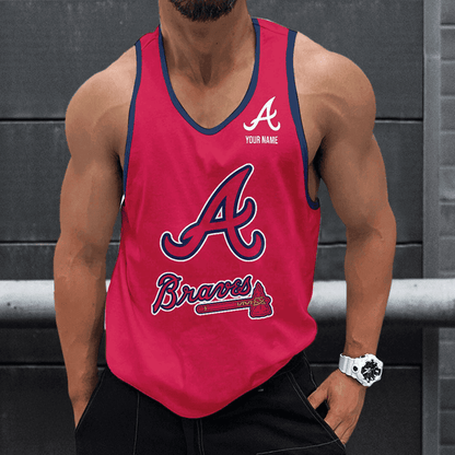 LIMITED EDITION - NEW CUSTOMIZED MLB09 ATLANTA BRAVES UNISEX TANK TOP