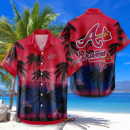 LIMITED EDITION - NEW CUSTOMIZED MLB09 ABS ATLANTA BRAVES UNISEX HAWAIIAN SHIRT & SHORTS SET