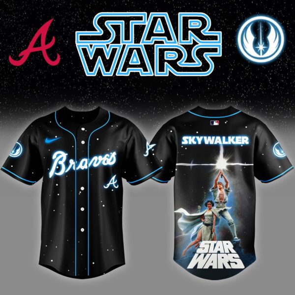 LIMITED EDITION - NEW CUSTOMIZED MLB09 AT BRAVES x STAR WARS BASEBALL JERSEY