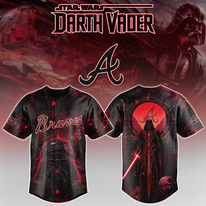 LIMITED EDITION - NEW CUSTOMIZED MLB09 ABS ATLANTA BRAVES x STAR WARS BASEBALL JERSEY