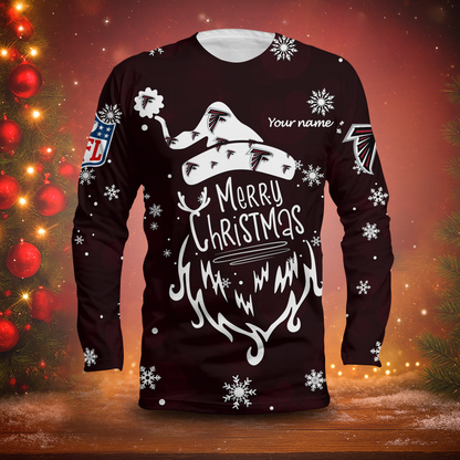 LIMITED EDITION - NEW CUSTOMIZED NFL18 ATF ATLANTA FALCONS LONG SLEEVED T-SHIRT