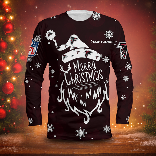 LIMITED EDITION - NEW CUSTOMIZED NFL18 ATF ATLANTA FALCONS LONG SLEEVED T-SHIRT