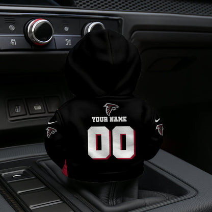 LIMITED EDITION - NEW CUSTOMIZED NFL18 ATF ATLANTA FALCONS AUTOMOTIVE HOODIE SHIFT KNOB COVER