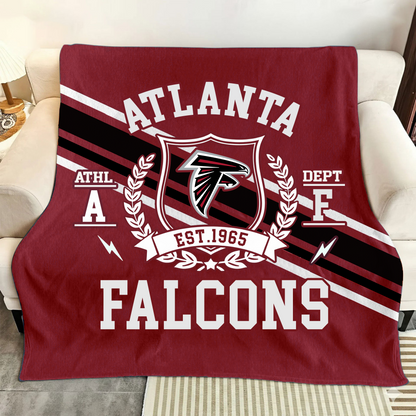 LIMITED EDITION - NEW CUSTOMIZED NFL18 ATF ATLANTA FALCONS NORMAL & FLEECE BLANKET