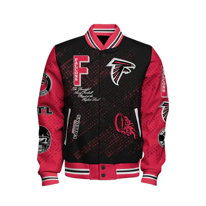 LIMITED EDITION - NEW CUSTOMIZED NFL18 ATF ATLANTA FALCONS SATIN VARSITY JACKET & BASEBALL JACKET
