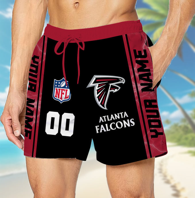 LIMITED EDITION - NEW CUSTOMIZED NFL18 ATF ATLANTA FALCONS UNISEX SHORT PANTS