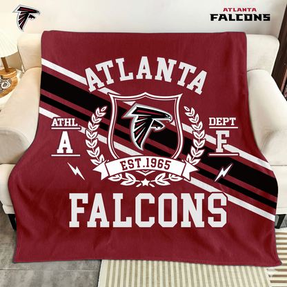 LIMITED EDITION - NEW CUSTOMIZED NFL18 ATF ATLANTA FALCONS NORMAL & FLEECE BLANKET